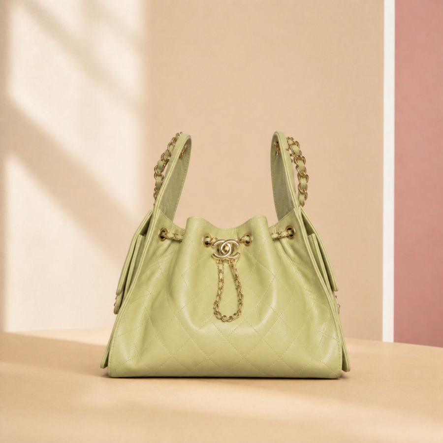 Chanel 25 Small Handbag — Green