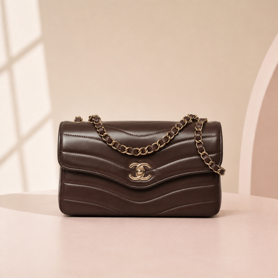 Chanel Small Flap Bag — Dark Brown